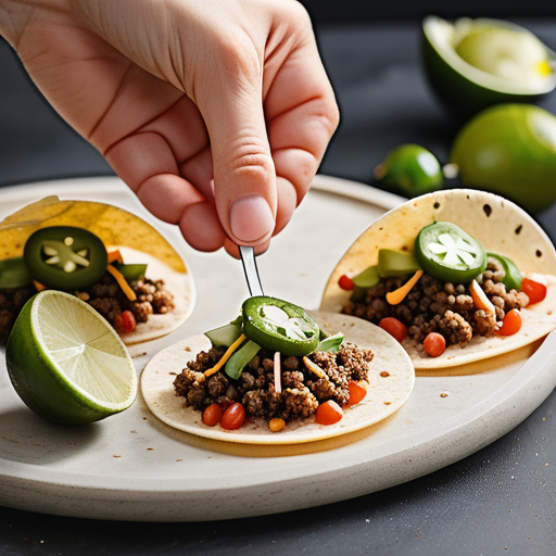 taco topper infused with lime