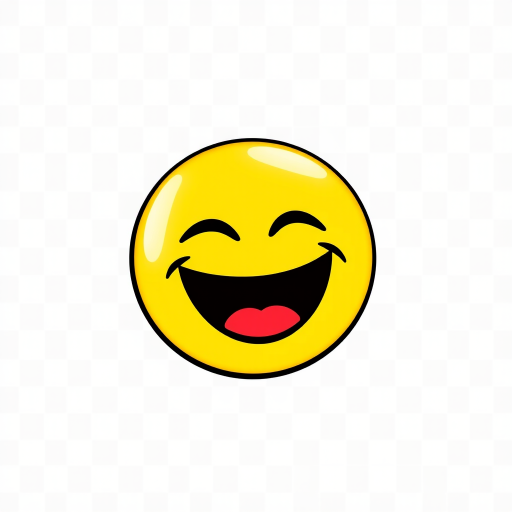laugh emoji transparent background