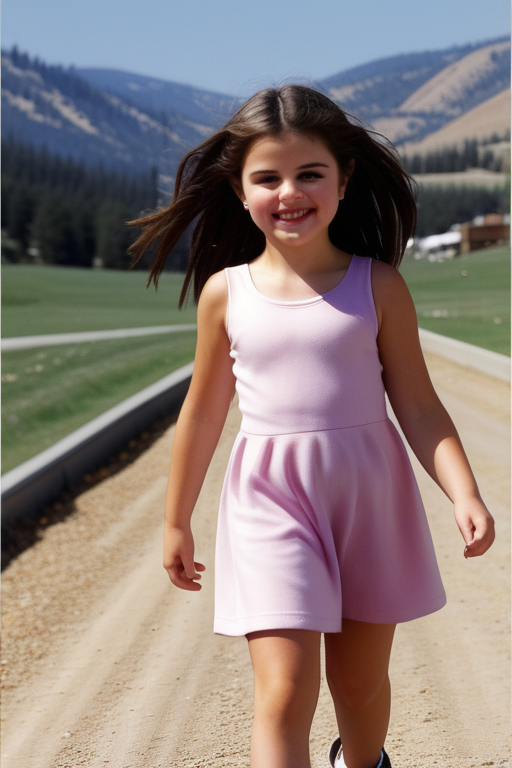 selena gomez when little