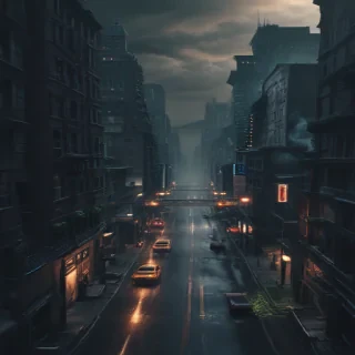 dark city background