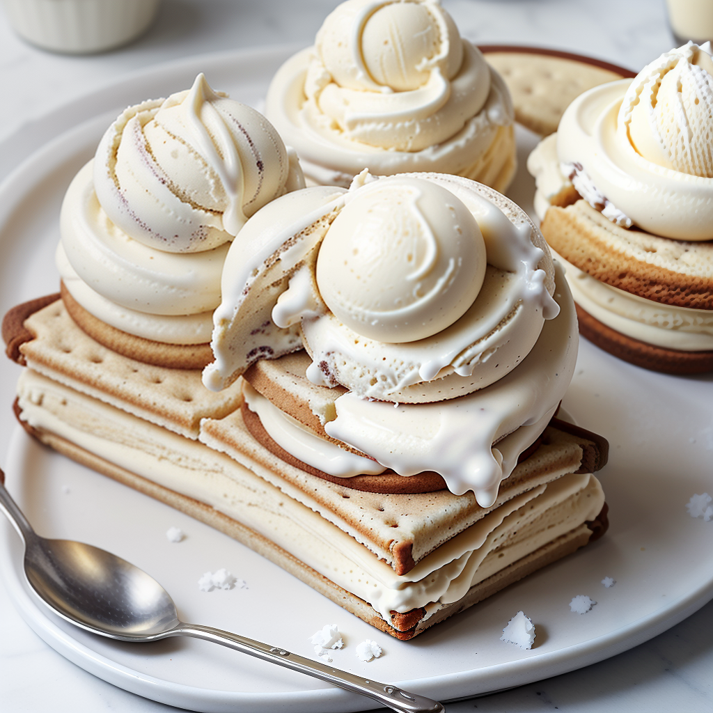 egg nog ice cream sandwich