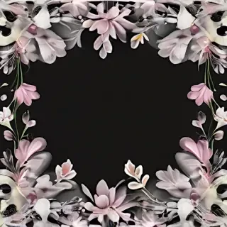 flower transparent border