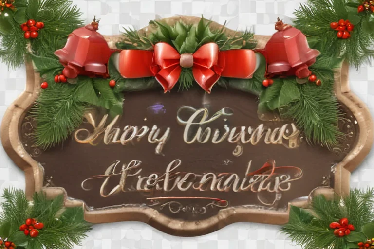 merry christmas clipart transparent background