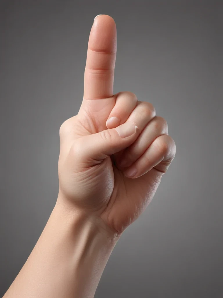 finger pointing png