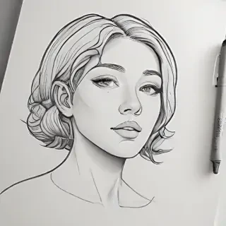 aesthetic line art