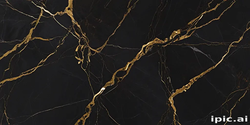 black and gold marble