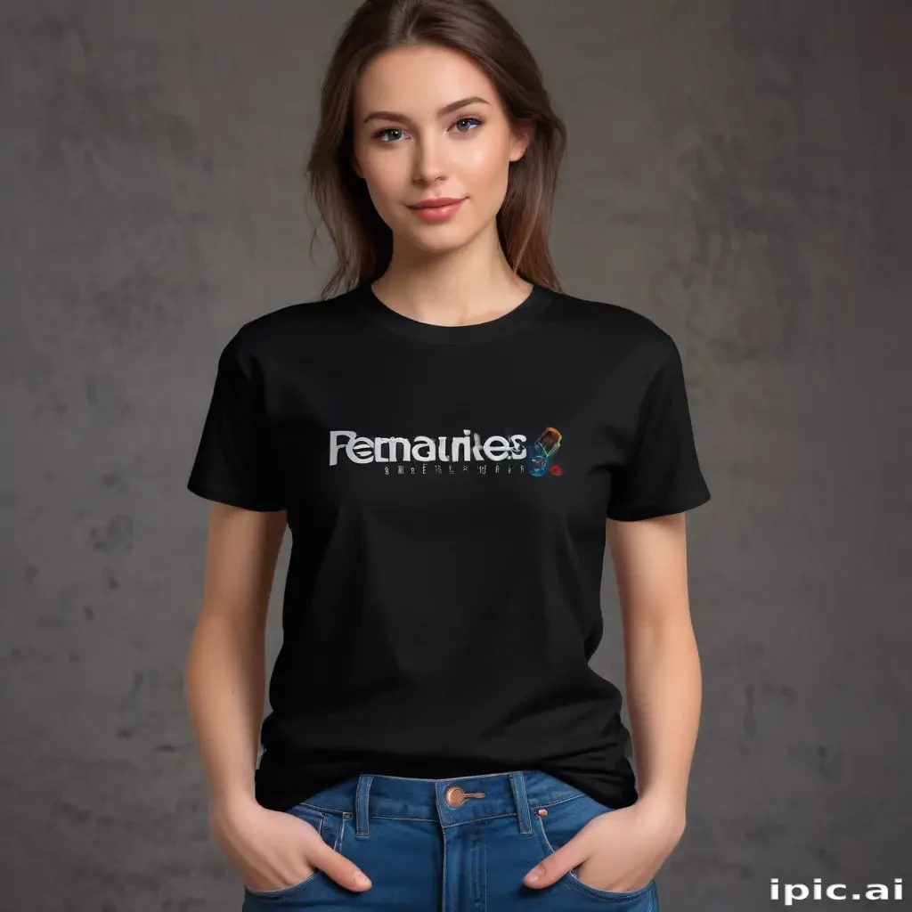 mockup tshirt black