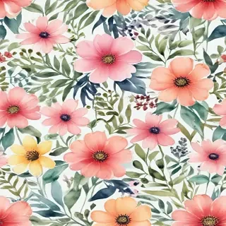 background watercolor flowers