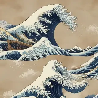 the great wave wallpaper