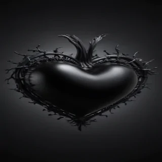 black heart image