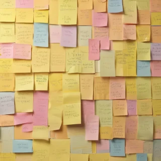 sticky note background