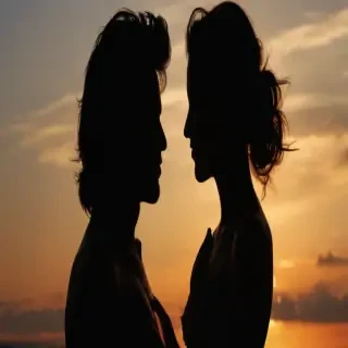 couple silhouette