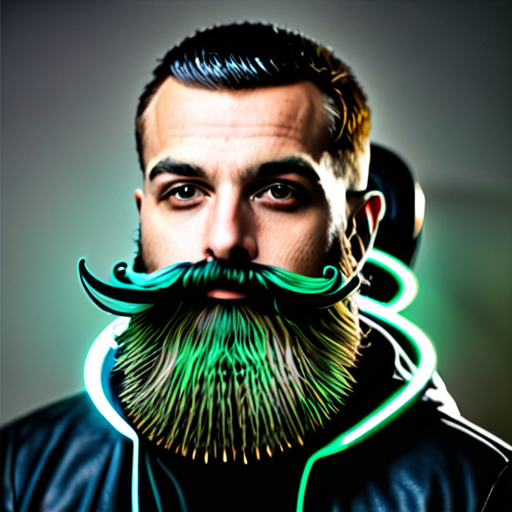 alien beard gamer