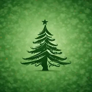 green christmas wallpaper