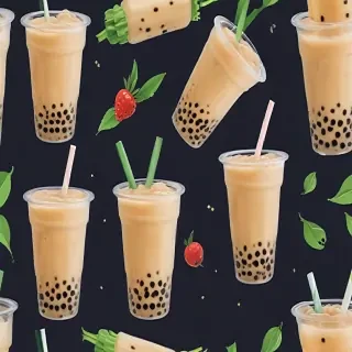 boba tea background