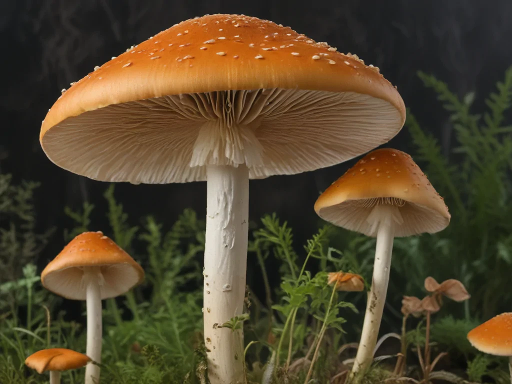 thin stemmed mushroom