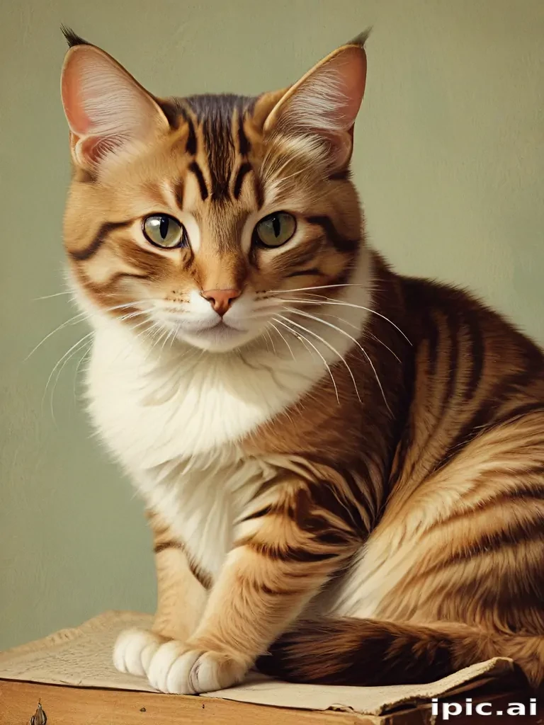 vintage cat illustration
