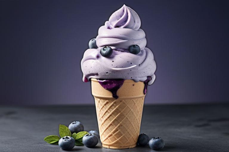 ninja creami blueberry ice cream
