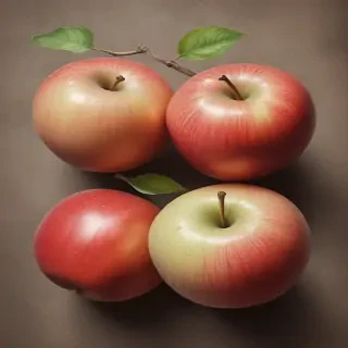 drawn apples