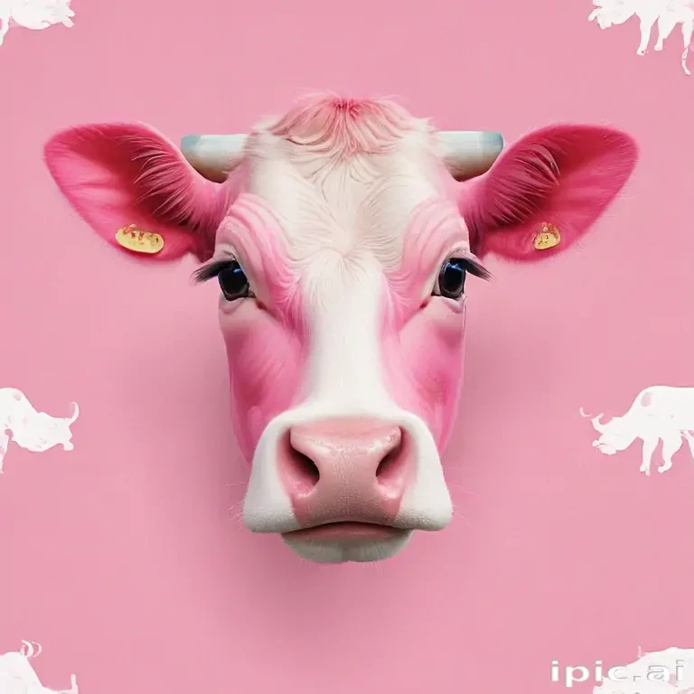 pink cow wallpaper