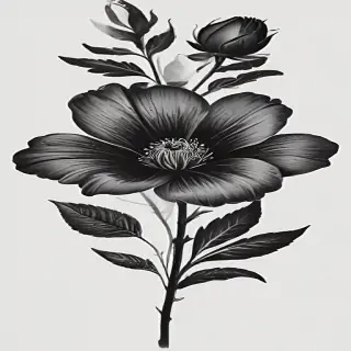 black flower png
