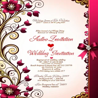 background of wedding invitation