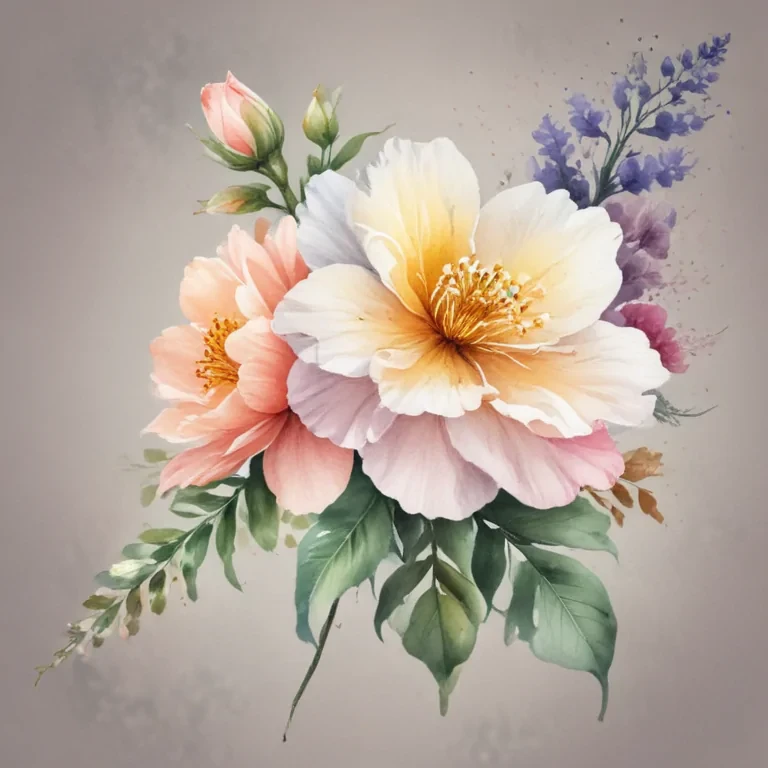 watercolor flowers clipart