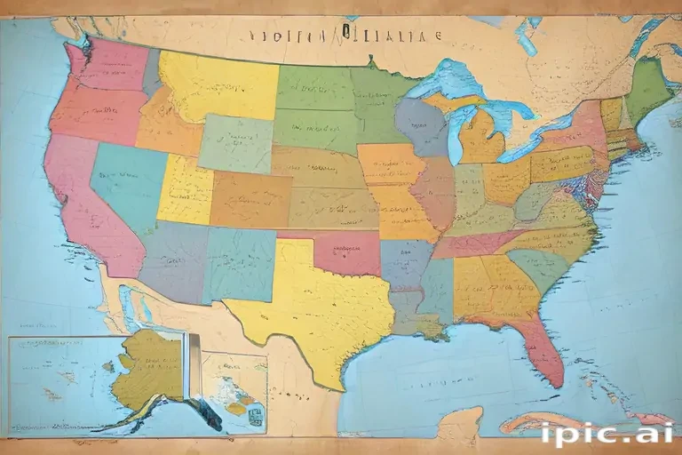map united states