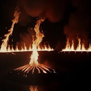 background on fire