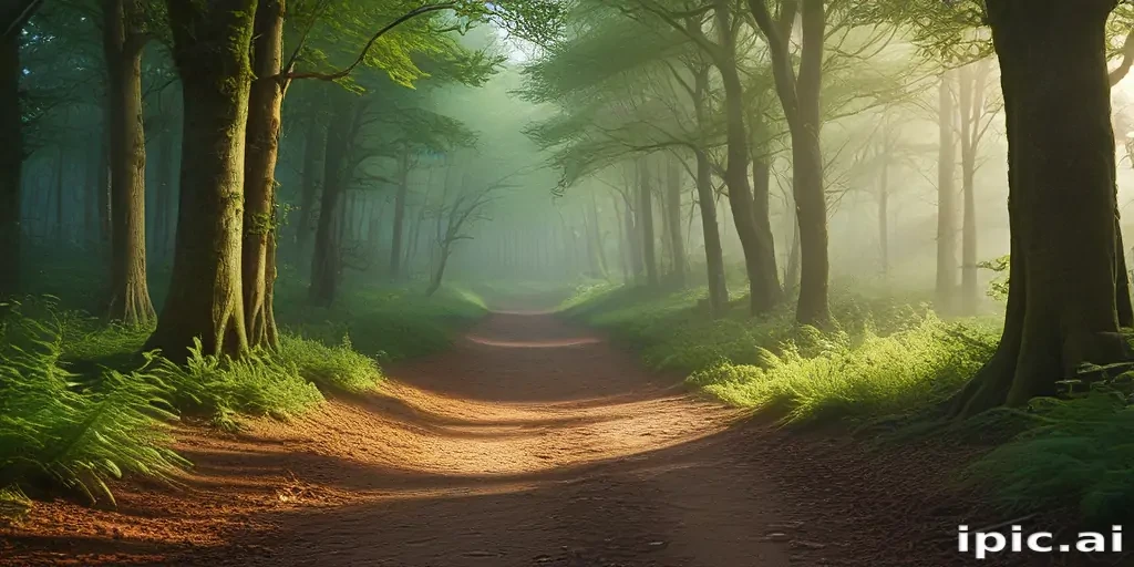 beautiful magical forest background
