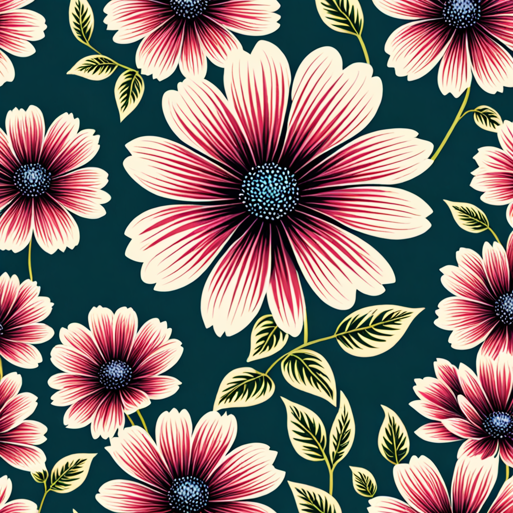 cool flower designes with a blank backround
