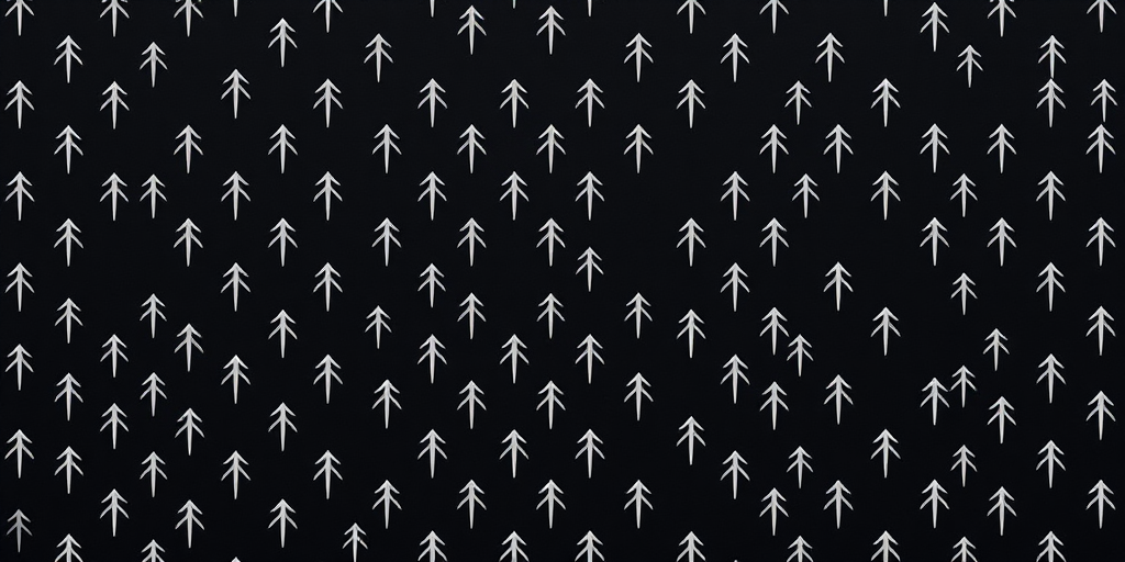 Generate a seamless pattern of small, silver-colored arrows on a solid black background using a DSLR camera with a 50mm lens at f/2.8, ISO 100, and a shutter speed of 1/125s, capturing the texture and details in high resolution from a top-down view.