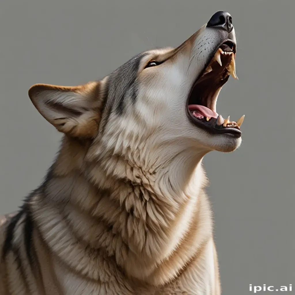 wolf howling png