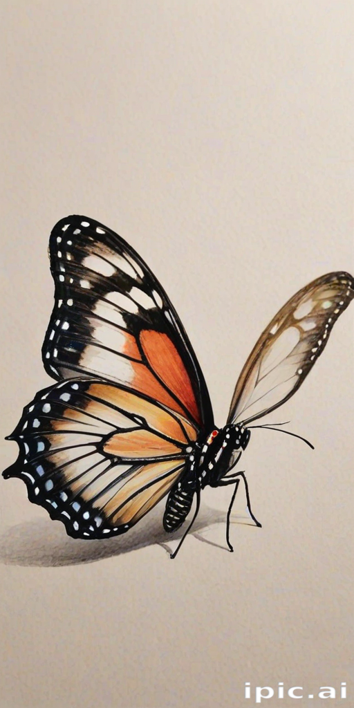 drawing butterfly