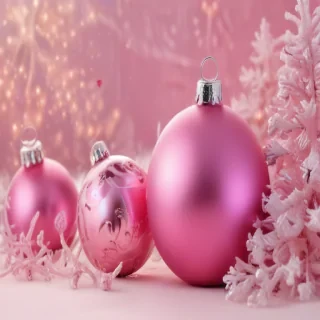 pink christmas desktop wallpaper