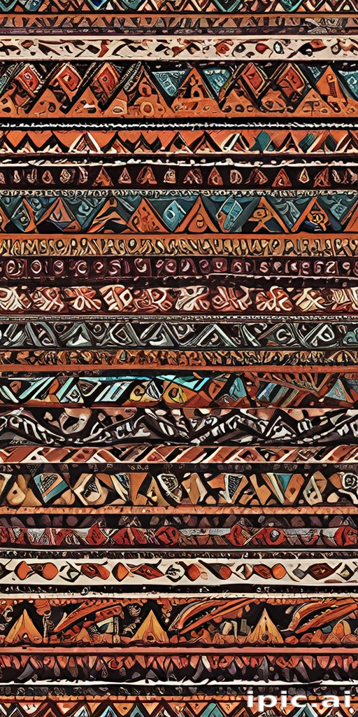 Colorful Geometric Patterns and Intricate Designs in Vibrant Earthy Tones