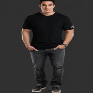 black tee png