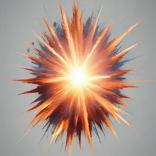 transparent explosion
