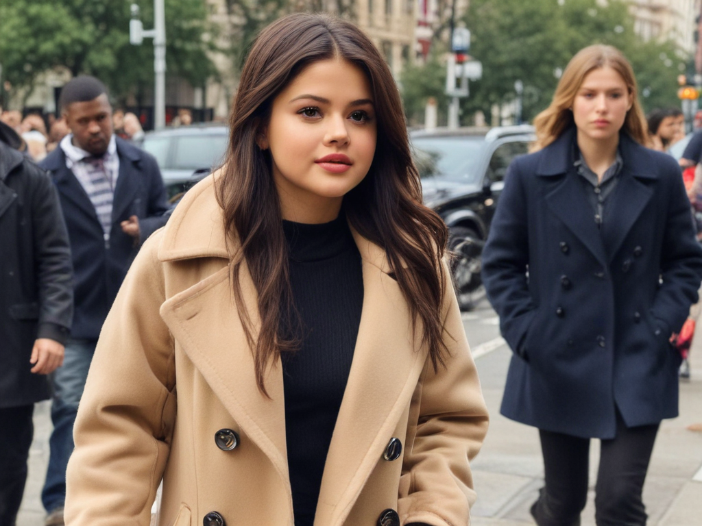 selena gomez coat