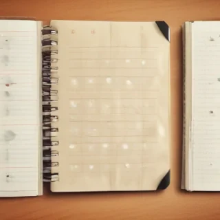 notebook page background