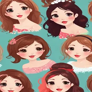 cute women background