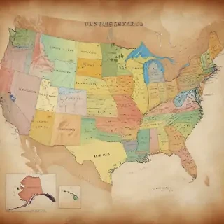 map of the us states