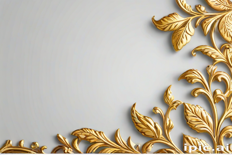 transparent background gold border