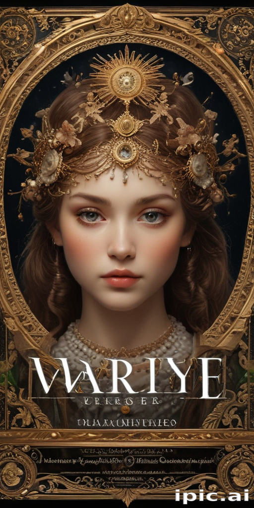 Enchanting Portrait of a Young Woman Adorned with Elegant Jewelry and ...