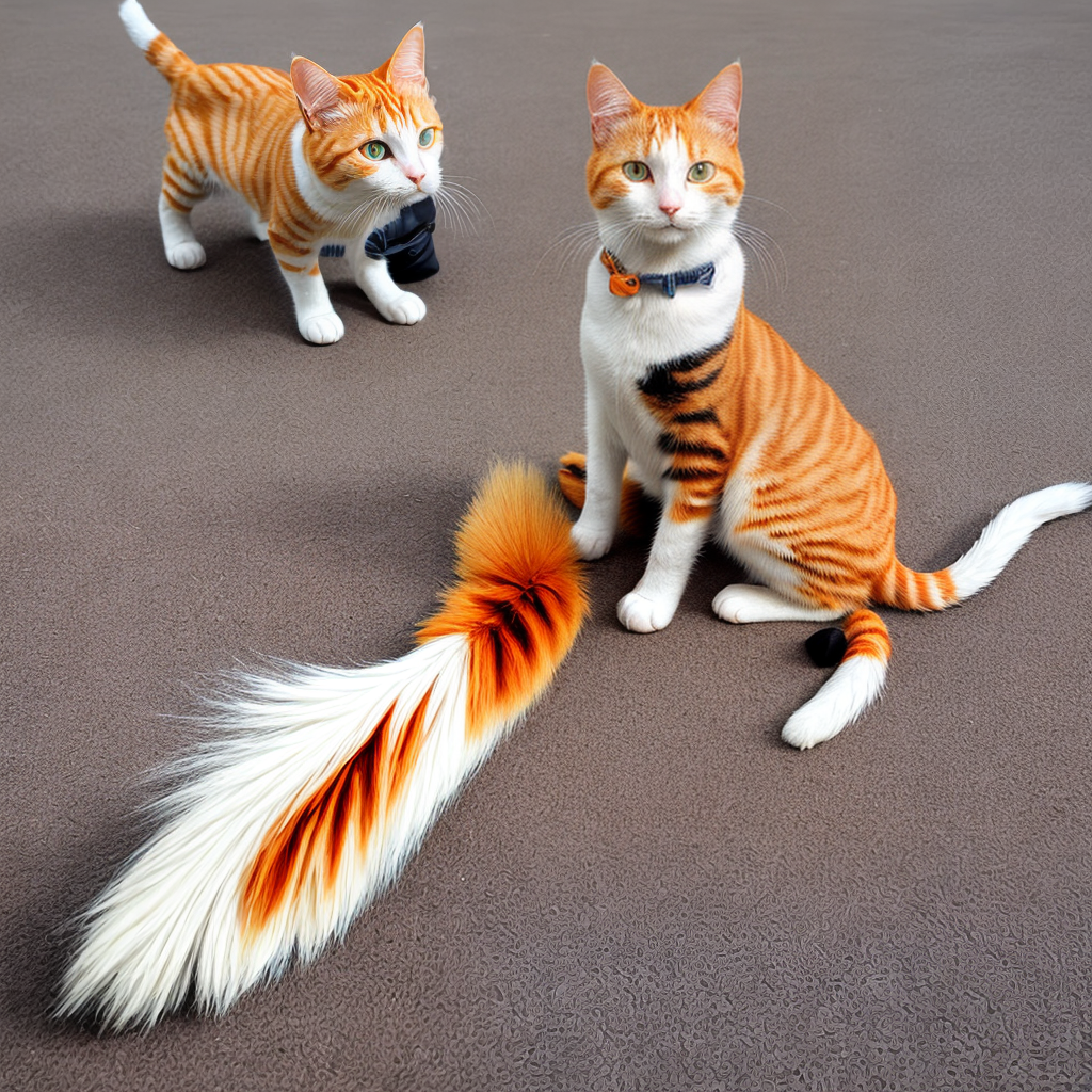 one orange and white tabby Cat
