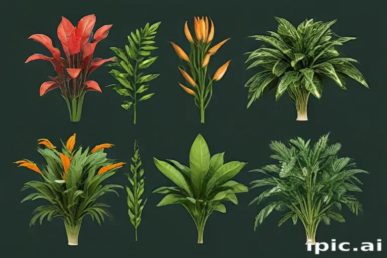 plants no background