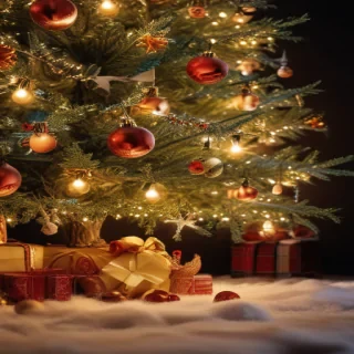 aesthetic christmas background
