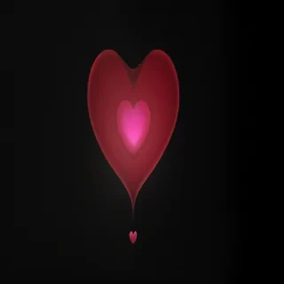 heart black background