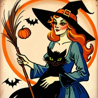 vintage witch images