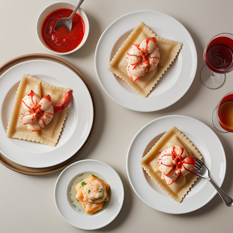 what to serve with lobster ravioli